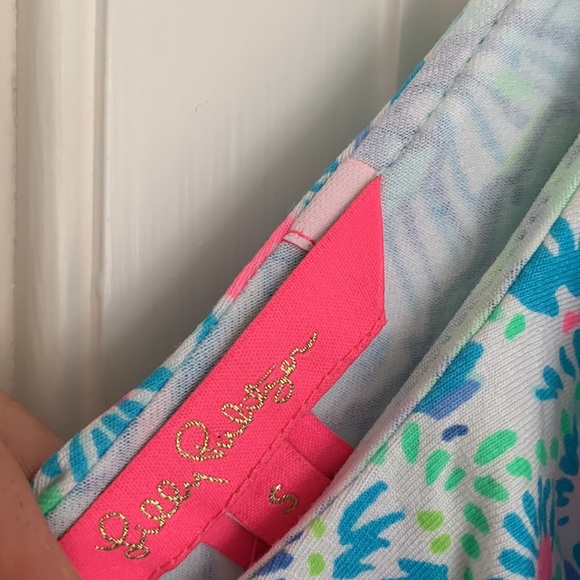 Womens Lilly Pulitzer NWT Alessa Romper. Print is Sink or Swim. Size small. - Picture 5 of 8